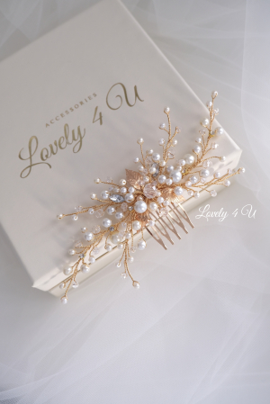 PIEPTAN MIREASA, DIADEMA MIREASA, ACCESORIU PAR MIREASA, ACCESORII DE PAR MIRESE, ACCESORII NUNTA, ACCESORII CU PERLE, DIADEMA CU PERLE, PIEPTAN VOAL MIREASA, BIJUTERII PAR MIREASA, CORONITA, TIARA [4]