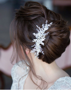 CHYNTIA -Accesoriu elegant cu perle, pietricele, cristale și frunzulițe [7]