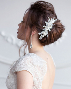 CHYNTIA -Accesoriu elegant cu perle, pietricele, cristale și frunzulițe [6]