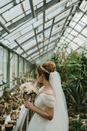 Diadema cu flori, Flori cireș, flori mireasă, Frunze aurii, Diadema mireasa cu perle, Diadema aurie, accesorii de par mireasa, bijuterii păr, accesorii, pieptan voal mireasa, accesorii voal mireasa [12]