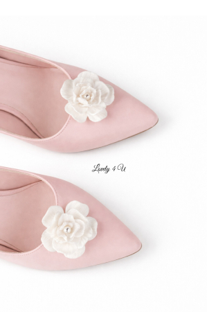SWAROVSKI - Clipsuri accesorii handmade pentru pantofi,  flori si perle Swarovski - Clipsuri florale care schimbă instant ținuta