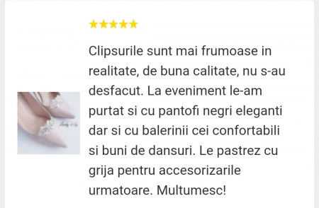 Accesorii pentru pantofi, Clipsuri detașabile, Clipsuri pantofi mireasa, Bijuterii pantofi, Accesorii detașabile pentru pantofi, Accesorii cu clips, Accesorii Lovely 4 U [4]