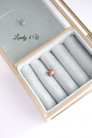 SET CERCEI SI COLIER MIREASA, SET MIREASA, COLIER SWAROVSKI, COLIER fir transparent mireasa cu perla, Choker perla maro, Colier transparent, Bijuterii , Choker, Accesorii Lovely 4 U, Cadou craciun , Cadou pentru femei [2]