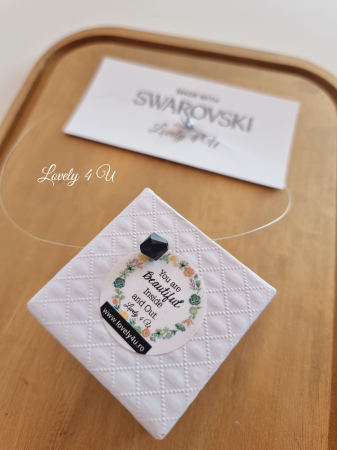 COLIER SWAROVSKI, BIJUTERII SWAROVSKI, ACCESORII SWAROVSKI, ACCESORII MIREASA, COLIER MIREASA, COLIER FIR NYLON, COLIER TRANSPARENT, COLIER PIETRE SWAROVSKI, ACCESORII LOVELY 4 U , ACCESORII NUNTA, [4]