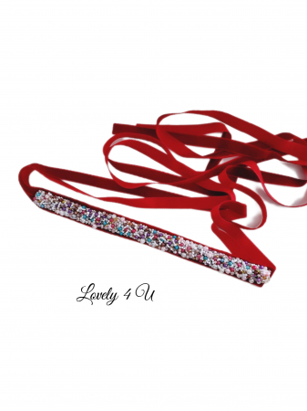 Perle, multicolor, accesorii Lovely 4 U, bijuterii rochiță, brâu, cordon cu perle, brâu cu perle, brâu decorativ pentru rochiță, ornamente rochiță, decor rochiță, accesorii Lovely 4 U, bijuterii mireasa, accesorii catifea, catifea roșie, cordon catifea roșie, cadou Crăciun, cadouri pentru femei, cadouri pentru ea, idei de brâuri pentru rochiță, cordon handmade, cordon cusut manual. [3]