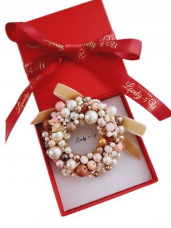 Bijuterii craciun, accesorii dce craciun, accesorii de iarna, Acesorii LOVELY 4 U, CADOU SPECIAL, CADOU DE CRACIUN, CADOU pentru ea, CADOU de IARNA, BROSA CORONITA< CORONITA DE CRACIUN, CORONITA , CATIFEA [4]