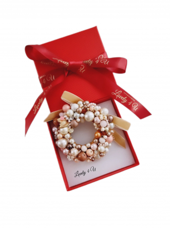 Bijuterii craciun, accesorii dce craciun, accesorii de iarna, Acesorii LOVELY 4 U, CADOU SPECIAL, CADOU DE CRACIUN, CADOU pentru ea, CADOU de IARNA, BROSA CORONITA< CORONITA DE CRACIUN, CORONITA , CATIFEA [2]