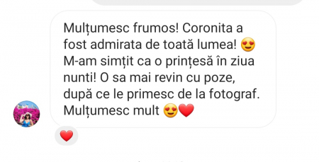 Coronita mireasa cu perle flori,  cristale Swarovski, bază placată cu aur AMALFI - Coronita printesa premium [13]