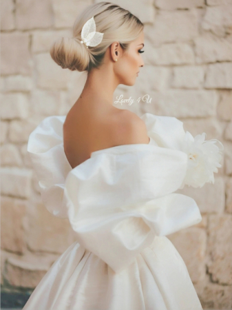 Accesorii Lovely 4 u, Bijuterii păr mireasă, Diadema mireasa, Accesorii coc, Accesorii nuntă, Accesorii cu frunze, Agrafă cu perle, Ornamente păr mireasă, Agrafe coc mireasa, agrafă par mireasa, agrafă cu frunze , Cristale Swarovski, Perle albe, Accesorii argint, Accesorii Swarovski, Diadema mireasa cu frunze [6]