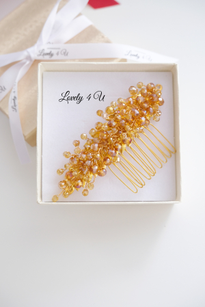 accesoriu de par bohemian, accesoriu de par,agrafa par mireasa, diadema aurie, diadema mireasa, nunta boho, pieptene de par mireasa, stil boho, Accesorii LOVELY 4 U, Accesorii aurii, FRUNZE AURII,GOLD [1]
