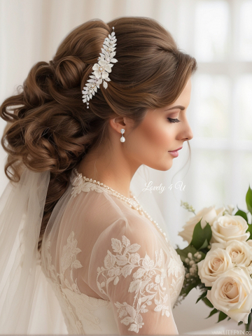 DIADEMA MIREASA, DIADEME CU FLORI MIREASA, ACCESORIU BOEM, diadema cu frunze [7]