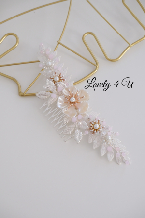 DIADEMA MIREASA, DIADEME CU FLORI MIREASA, ACCESORIU BOEM, diadema cu frunze [8]