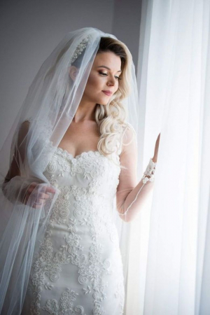 Accesoriu handmade in Romania SABINA - Diadema  mireasa cu perle si cristale - Accesoriu de lux placat cu argint [9]