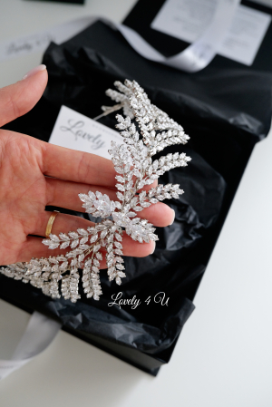 Diadema mireasa de lux, Coronita Swarovski, Accesorii de lux mireasa, Accesorii LOVELY 4 U, Bijuterii, Accesorii de par, Accesorii mireasa, Colectii Premium, diadema-mireasa, Diademe Premium Bridal,diadema extravaganta, diadema luxury, diadema zirconiu cubic [3]