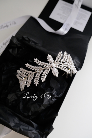 Diadema mireasa de lux, Coronita Swarovski, Accesorii de lux mireasa, Accesorii LOVELY 4 U, Bijuterii, Accesorii de par, Accesorii mireasa, Colectii Premium, diadema-mireasa, Diademe Premium Bridal,diadema extravaganta, diadema luxury, diadema zirconiu cubic [2]