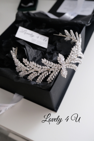 Diadema mireasa de lux, Coronita Swarovski, Accesorii de lux mireasa, Accesorii LOVELY 4 U, Bijuterii, Accesorii de par, Accesorii mireasa, Colectii Premium, diadema-mireasa, Diademe Premium Bridal,diadema extravaganta, diadema luxury, diadema zirconiu cubic [8]