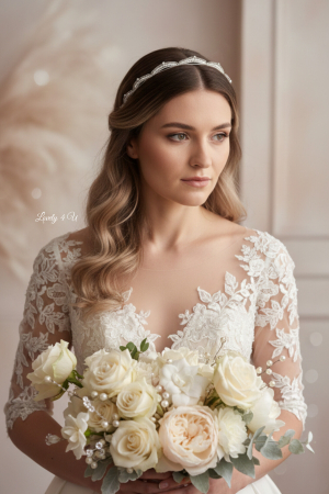 Coroniță minimalista, tiara mireasa, coroniță mireasa, Diadema SANTORINI – Accesoriu Handmade Elegant pentru Mirese, Coronița SANTORINI – Design Minimalist cu Cristale Swarovski, Accesoriu Mireasă SANTORINI – Perle și Pietricele Strălucitoare, Diadema SANTORINI – Coroniță Handmade Placată cu Argint, SANTORINI – Diademă Delicată și Sofisticată pentru Coafuri Mireasă, Accesoriu de Păr SANTORINI – Eleganță și Rafinament pentru Nunta Ta, Diadema SANTORINI – Strălucire Subtilă și Stil Romantic pentru Mirese,diadema mireasa, coroană mireasa, accesorii cu perle mireasă, bentiță mireasa, accesorii Lovely 4 U, bijuterii par mireasă, diadema par mireasa