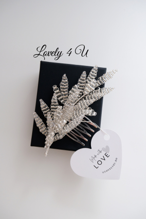 accesoriu de par bohemian, accesoriu de par,agrafa par mireasa, diadema aurie, diadema mireasa, nunta boho, pieptene de par mireasa, stil boho, Accesorii LOVELY 4 U, [5]