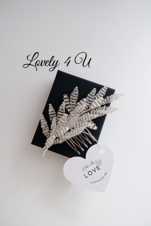accesoriu de par bohemian, accesoriu de par,agrafa par mireasa, diadema aurie, diadema mireasa, nunta boho, pieptene de par mireasa, stil boho, Accesorii LOVELY 4 U, [4]