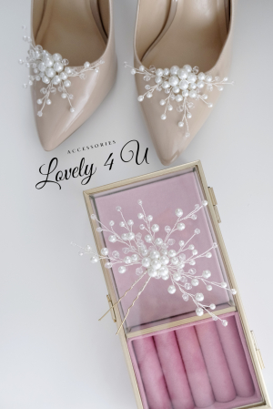 Bijuterii mireasa, bijuterii pantofi mireasa, Clipsuri pantofi mireasa, Accesorii pantofi mireasa, Accesorii Lovely 4 U, Agrafe pantofi mireasa, Set bijuterii mireasa, [3]