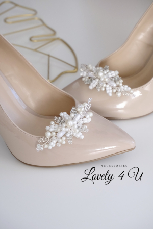 Bijuterii mireasa, bijuterii pantofi mireasa, Clipsuri pantofi mireasa, Accesorii pantofi mireasa, Accesorii Lovely 4 U, Agrafe pantofi mireasa, Set bijuterii mireasa, Accesorii mireasa cu perle [1]
