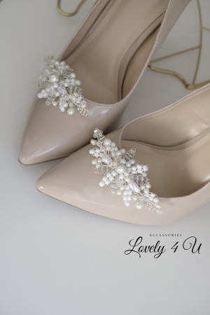 Bijuterii mireasa, bijuterii pantofi mireasa, Clipsuri pantofi mireasa, Accesorii pantofi mireasa, Accesorii Lovely 4 U, Agrafe pantofi mireasa, Set bijuterii mireasa, Accesorii mireasa cu perle [3]