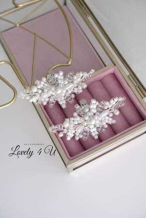 Bijuterii mireasa, bijuterii pantofi mireasa, Clipsuri pantofi mireasa, Accesorii pantofi mireasa, Accesorii Lovely 4 U, Agrafe pantofi mireasa, Set bijuterii mireasa, Accesorii mireasa cu perle [6]