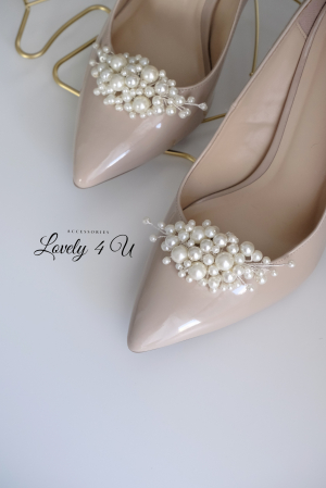 BIJUTERII PANTOFI MIREASA, ACCESORII MIREASA  CU PERLE, ACCESORII LOVELY 4 U, CLIPSURI CU PERLE , ACCESORII PENTRU PANTOFI, CLIPSURI PENTRU PANTOFI MIREASA, BIJUTERII MIREASA CU PERLE [3]