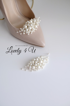 BIJUTERII PANTOFI MIREASA, ACCESORII MIREASA  CU PERLE, ACCESORII LOVELY 4 U, CLIPSURI CU PERLE , ACCESORII PENTRU PANTOFI, CLIPSURI PENTRU PANTOFI MIREASA, BIJUTERII MIREASA CU PERLE [2]