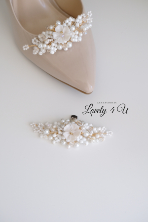 CLIPSURI PANTOFI, ACCESORII PANTOFI, ACCESORII LOVELY 4 U, BIJUTERII MIREASĂ, BIJUTERII PENTRU PANTOFI, CLUPSURI PANTOFI MIREASA, MIREASA 2023, PANTOFI MIREASA, Accesorii cu perle mireasa, ornamente pentru pantofi mireasa [1]