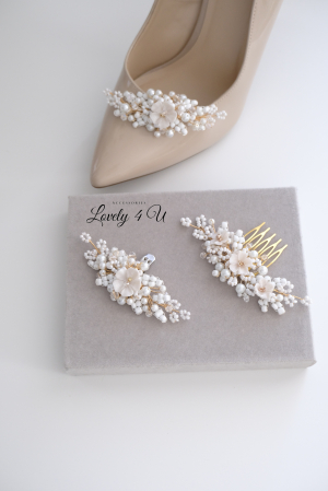 CLIPSURI PANTOFI, ACCESORII PANTOFI, ACCESORII LOVELY 4 U, BIJUTERII MIREASĂ, BIJUTERII PENTRU PANTOFI, CLUPSURI PANTOFI MIREASA, MIREASA 2023, PANTOFI MIREASA, Accesorii cu perle mireasa, ornamente pentru pantofi mireasa [7]