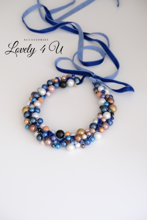 IDEI CADOURI DE CRACIUN - SET ACCESORII , BIJUTERII, BROSE PENTRU CRACIUN - SELENA - COLIER ELEGANT