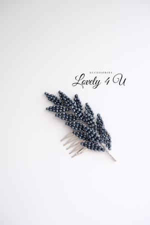agrafe cu frunze , agrafe coc cu frunze , agrafe cu perle , frunze,  agrafe cu perle coc bleumarin, agrafe cu perle, set agrfe par , Accesoriu mic bleumarin, bijuterii minimalistă, Diadema mireasa, pieptăn bleumarin, accesoriu coc mireasa, accesorii , accesoriu păr bleumarin , accesorii [6]