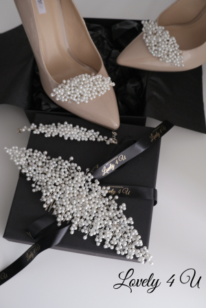 CLIPSURI PANTOFI MIREASA CU PERLE, ACCESORII PANTOFI MIREASA CU PERLE ALBE, ACCESORII PANTOFI MIREASA, ACCESORII MIREASA, ACCESORII LOVELY 4 U, CLIPSURI CU cristale , ACCESORII PENTRU PANTOFI, CLIPSURI PENTRU PANTOFI MIREASA, BIJUTERII, PERLE ALBE [4]