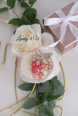 BROSE, ACCESORII CAPSUNI, MARTISOARE, BIJUTERII CU PERLE, BIJUTERII BROSE, BIJUTERII CAPSUNA, CAPSUNA ROZ, [6]