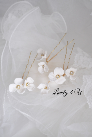ACCESORII LOVELY 4 U, AGRAFE PAR MIREASA, AGRAFE CU FLORI MIREASA, PIN COC MIREASA, AGRAFE MIREASA, ACCESORII CU FLORI MIREASĂ, SET AGRAFE MIREASA, ACCESORII DE PĂR MIREASĂ, BIJUTERII MIREASA, Bijuterii cu flori [3]
