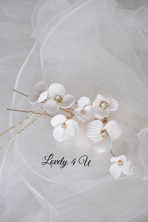 ACCESORII LOVELY 4 U, AGRAFE PAR MIREASA, AGRAFE CU FLORI MIREASA, PIN COC MIREASA, AGRAFE MIREASA, ACCESORII CU FLORI MIREASĂ, SET AGRAFE MIREASA, ACCESORII DE PĂR MIREASĂ, BIJUTERII MIREASA, Bijuterii cu flori [5]