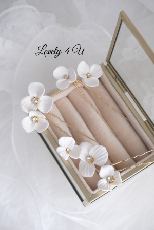 ACCESORII LOVELY 4 U, AGRAFE PAR MIREASA, AGRAFE CU FLORI MIREASA, PIN COC MIREASA, AGRAFE MIREASA, ACCESORII CU FLORI MIREASĂ, SET AGRAFE MIREASA, ACCESORII DE PĂR MIREASĂ, BIJUTERII MIREASA, Bijuterii cu flori [6]
