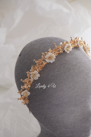 coronita mireasa swarovski, coronita mireasa cu flori, tiara swarovski, tiara de lux, diadema swarovski, accesoriu auriu mireasa, accesoriu pentru par, coronita aurie, coronita mireasa, diadema mireasa, tiara cu frunze aurii, TIARA MIREASA, tiara nunta, accesorii LOVELY 4 U, Coroniță dubla mireasă, coronita cu Swarovski, coronita mireasă, tiară mireasa, diadema mireasa, [5]