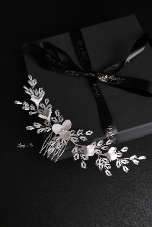 ACCESORII / PRODUSE - accesorii cu perle mireasă, bentiță mireasa, accesorii Lovely 4 U, bijuterii par mireasă, diadema par mireasa,Clama par, accesoriu lateral, accesoriu mireasa, accesoriu par, argintiu, auriu, bucuresti, cluj, diadema mireasa, flori, frunze, iasi, pieptene mireasa,