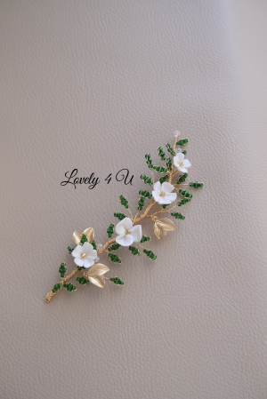 Accesorii Lovely 4 U, agrafa cu pietricele, Accesorii mireasa, bijuterii mireasa, agrafe coc mireasa, agrafe pentru mirese, Accesorii de păr pentru mireasa, bijuterii, mireasa 2023, agrafe elegante nașa [5]