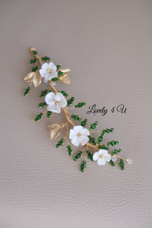 Accesorii Lovely 4 U, agrafa cu pietricele, Accesorii mireasa, bijuterii mireasa, agrafe coc mireasa, agrafe pentru mirese, Accesorii de păr pentru mireasa, bijuterii, mireasa 2023, agrafe elegante nașa [4]