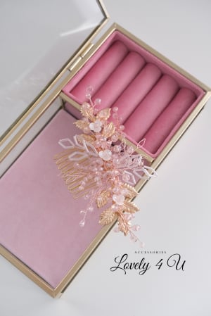 Diademe mireasa premium / accesorii par handmade - ESTERA - ACCESORIU ROMANTIC  MIREASA