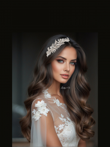 CORONITE  si TIARE - CORONITA ASIMETRICA, coronita LOVELY 4 U, coronita cu frunze, coronita asimetrica mireasa, coronita cu perle, bentita mireasa cu perle, bentita cu frunzulite argintii, accesorii nunta, accesorii de par pentru mirese, accesorii de par mirese, coronite handmade, accesorii romania, accesorii mireasa timisoara, accesorii mireasa bucuresti, accesorii de par mireasa cluj, set mireasa