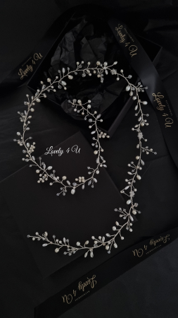 ACCESORIU LUNG MIREASA, GHIRLANDA MIREASA, ACCESORII LUNGI MIRESE, BIJUTERII PAR MIRESE, ACCESORII LOVELY 4 U, DIADEMA MIREASA, CORONITA MIREASA, TIARA MIREASA, ACCESORIU LUNG CU PERLE, ACCESORII2023 [1]