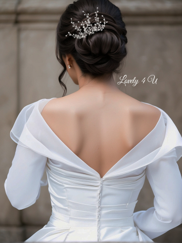 AGRAFA MIREASA, AGRAFE CU PIETRICELE, PIN MIREASA, AGRAFE MIREASA,  ACCESORII DE PAR MIRESE, ACCESORII NUNTA, PIEPTAN VOAL MIREASA, BIJUTERII PAR MIREASA, DIADEMA MIREASA, TIARA MIREASA, ACCESORII2024 [6]