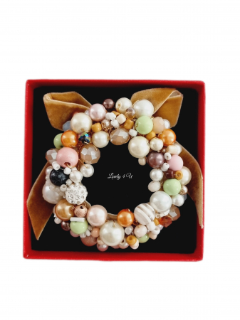 REDUCERI SI LICHIDARE STOC - Bijuterii craciun, accesorii de craciun, accesorii de iarna, Acesorii LOVELY 4 U, CADOU SPECIAL, CADOU DE CRACIUN, CADOU pentru ea, CADOU de IARNA, BROSA CORONITA, CORONITA DE CRACIUN, CORONITA , CATIFEA