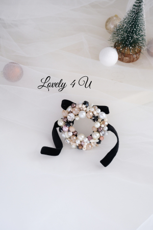 Bijuterii craciun, accesorii de craciun, accesorii de iarna, Acesorii LOVELY 4 U, CADOU SPECIAL, CADOU DE CRACIUN, CADOU pentru ea, CADOU de IARNA, BROSA CORONITA, CORONITA DE CRACIUN, CORONITA , CATIFEA [5]