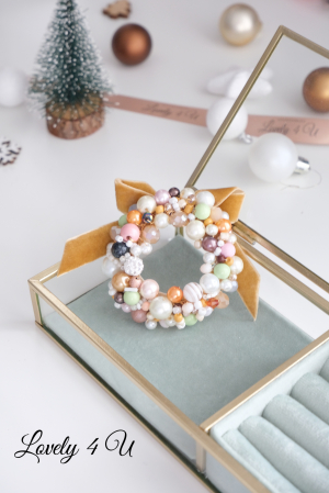 Bijuterii craciun, accesorii de craciun, accesorii de iarna, Acesorii LOVELY 4 U, CADOU SPECIAL, CADOU DE CRACIUN, CADOU pentru ea, CADOU de IARNA, BROSA CORONITA, CORONITA DE CRACIUN, CORONITA , CATIFEA [2]