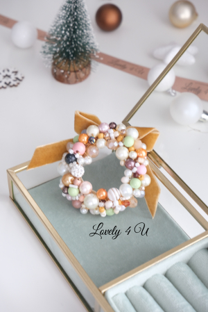 Bijuterii craciun, accesorii de craciun, accesorii de iarna, Acesorii LOVELY 4 U, CADOU SPECIAL, CADOU DE CRACIUN, CADOU pentru ea, CADOU de IARNA, BROSA CORONITA, CORONITA DE CRACIUN, CORONITA , CATIFEA [7]